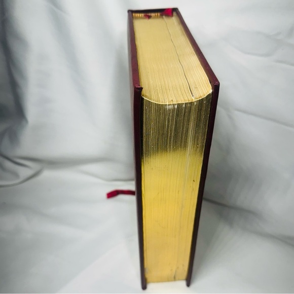 Vintage Millennium Keepsake KJV Bible Y2K New Old Stock Gold Guilded Red Leather - Picture 2 of 8